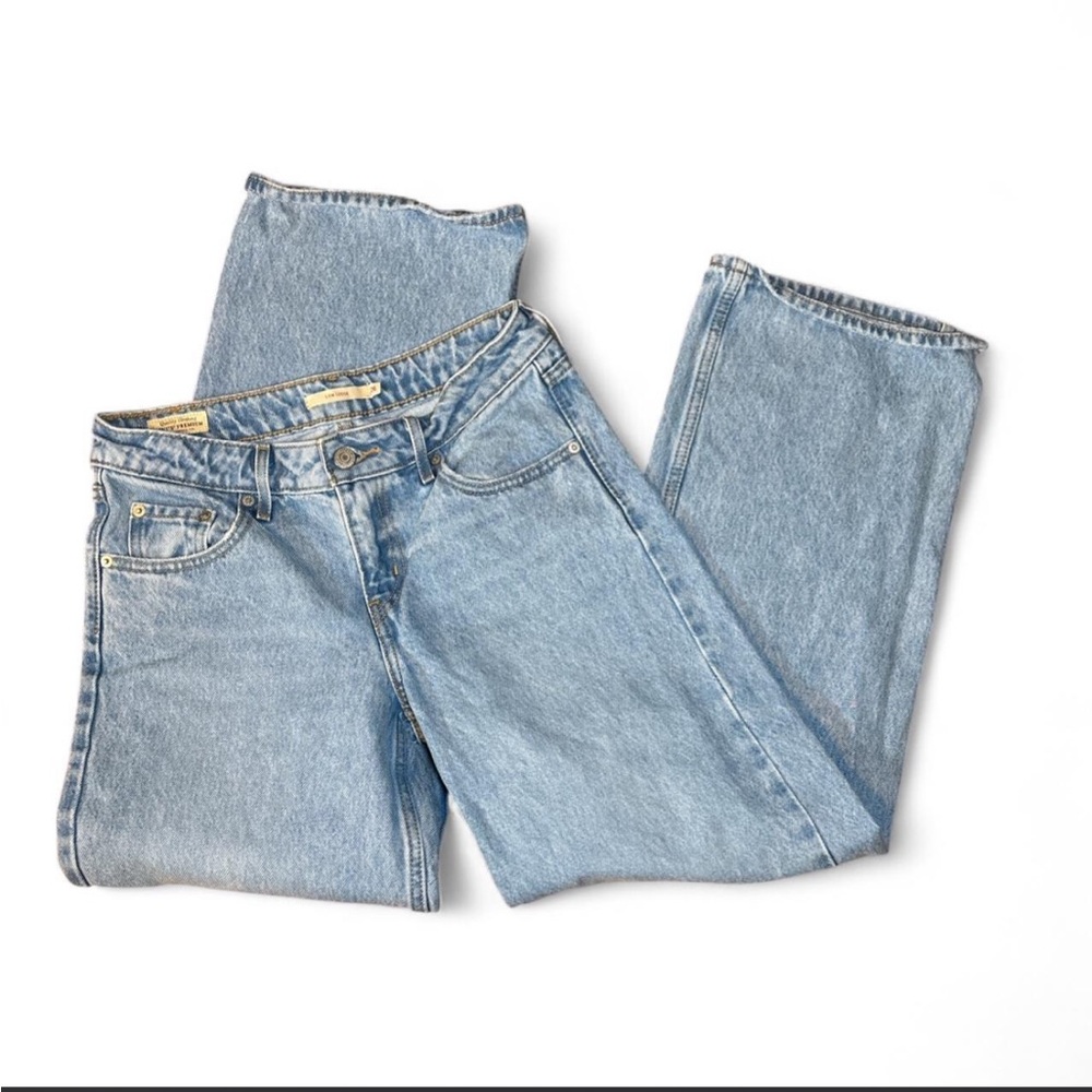 Levi's Sky Blue Straight Leg Jeans